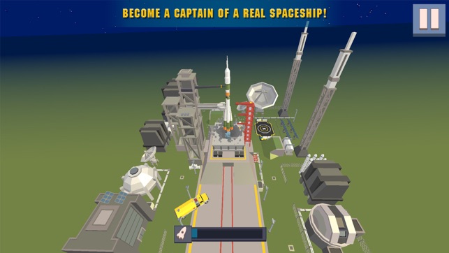 Cube Space Rocket Flight Sim