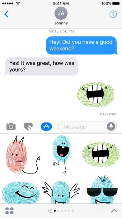 Fingerprint Me Stickers!のスクリーンショット2 Fingerprint Me Stickers!のスクリーンショット2