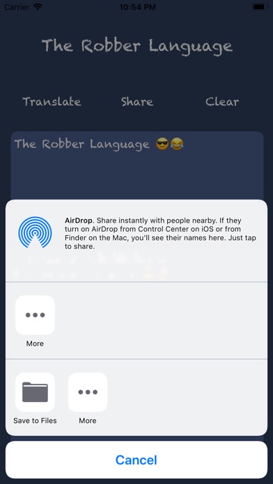 The Robber Language screenshot 2