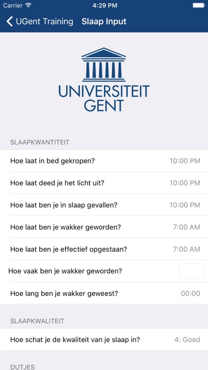 UGent Sports Tracker