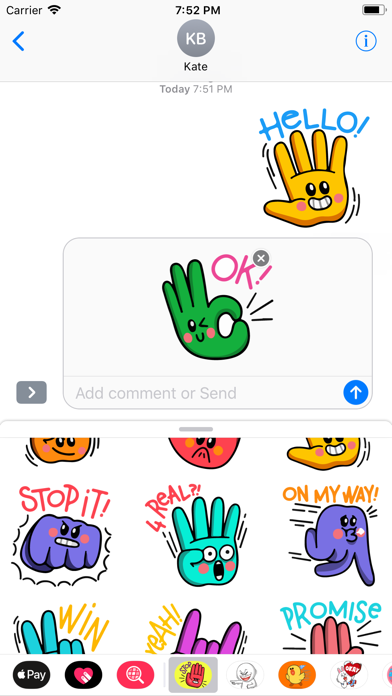 Hand Appreciations Sticker Emo screenshot 2
