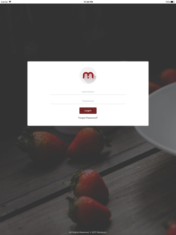 iPad Image of Moduurn Order Manager