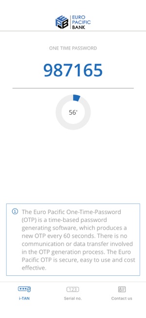 Euro Pacific Bank mOTP