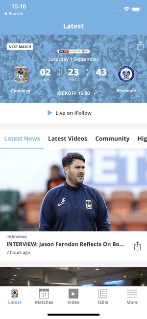 Coventry City Official App