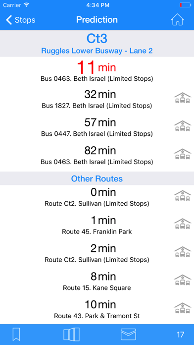 Where's my MBTA Bus? Screenshot 2