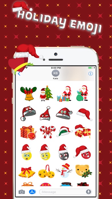 Christmas Holiday 3D Emoji screenshot 3