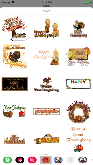 Thanksgiving Day GIF Stickers