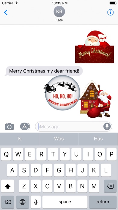 Winter Merry Christmas Emoji screenshot 3