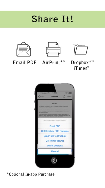 Pocket Bill of Sale Lite screenshot-4