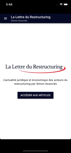 La Lettre du Restructuring(圖1)-速報App