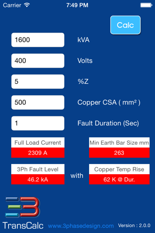 TransCalc screenshot 3