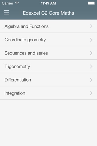 Edexcel C2 screenshot 2