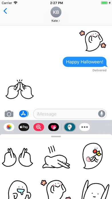 Simple Ghost Animated Stickers screenshot 3