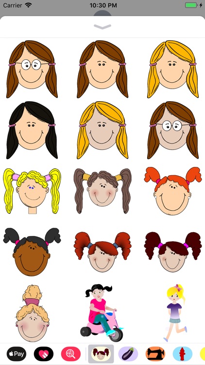 Ponytail Stickers