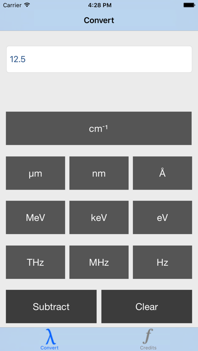 How to cancel & delete Spectroscopic Unit Converter from iphone & ipad 1