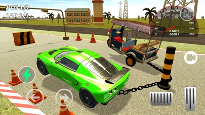Tuk Tuk Chained Car Racing screenshot 2