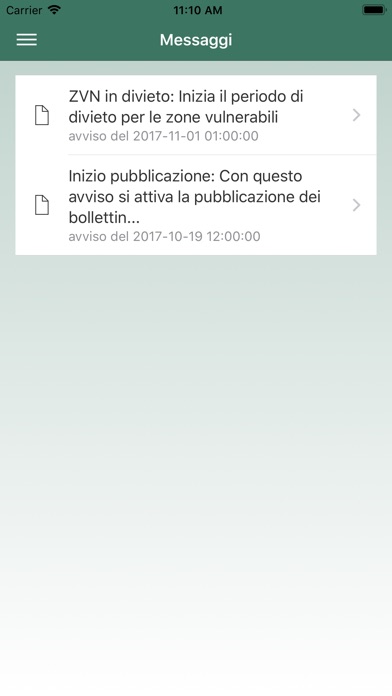 App ARPAV Agrometeo Nitrati screenshot 3