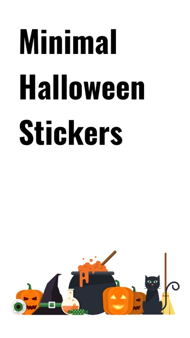 How to cancel & delete Minimal Halloween Stickers from iphone & ipad 1