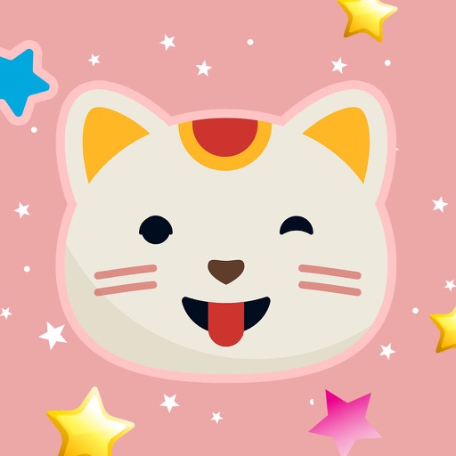 Cute Fun Cats Emoji Photo Stickers