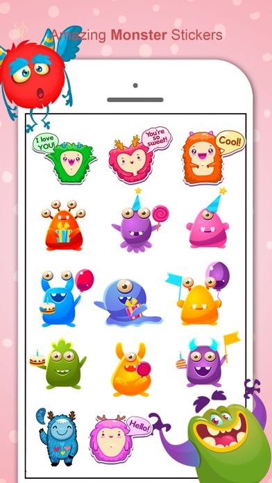 Monster Stickers Pack - MS screenshot 2