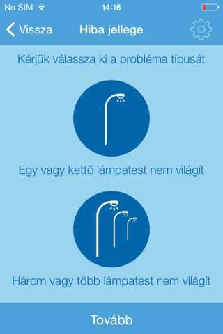 Közvilágítási hibabejelentő screenshot 3