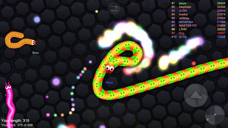 Glowing Snake King Online Game screenshot-3