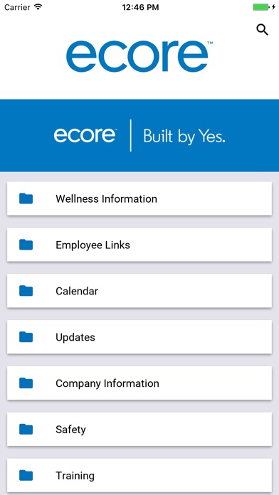 Ecore Communications App screenshot 2