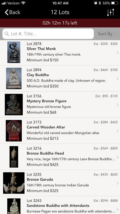 The Buddha Gallery Auctions screenshot 2