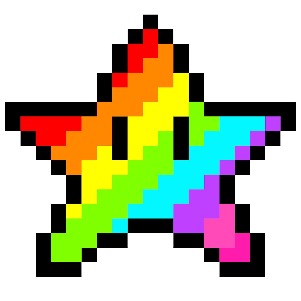 Pixel Star PNG