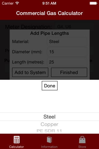 Commercial Gas Calculator screenshot 3