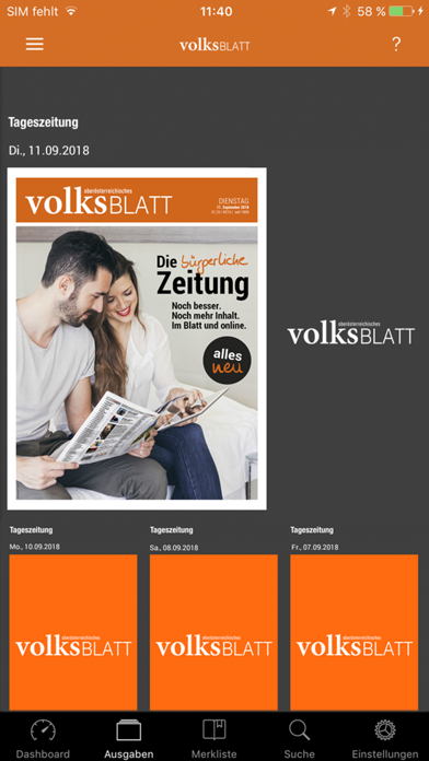 Volksblatt screenshot 3
