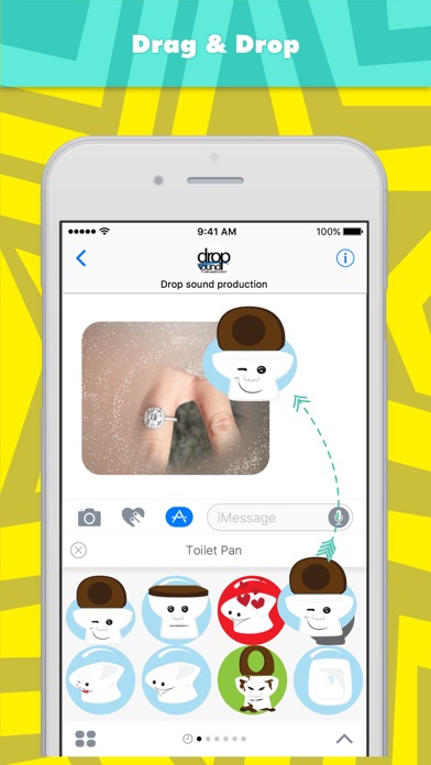 drop soundによるトイレ パンステッカーのスクリーンショット3 drop soundによるトイレ パンステッカーのスクリーンショット3