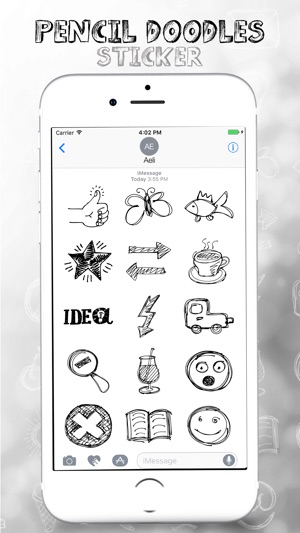 Pencil Doodles Stickers Pack(圖3)-速報App