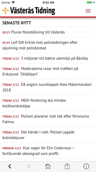 Västerås Tidning screenshot 2