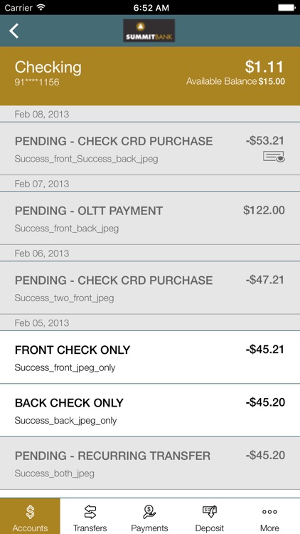 Summit Bank (OR) Mobile Banking screenshot-3