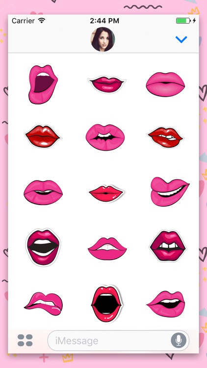 Lusty Lips : Stickers