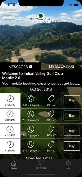 Game screenshot Indian Valley Golf Tee Times mod apk