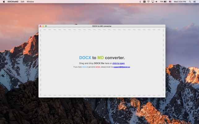 DOCXtoMD converter