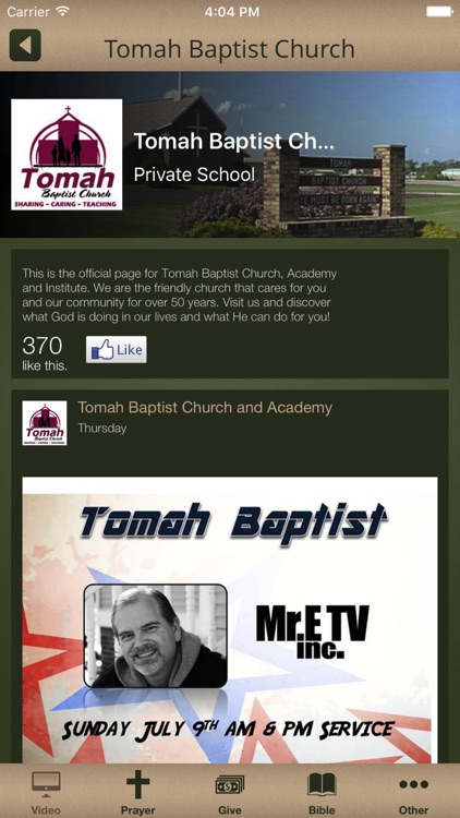 Tomah Baptist Church