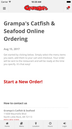 Grampa's Catfish & Seafood Online Ordering(圖1)-速報App