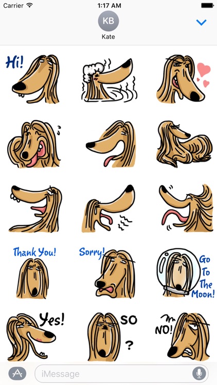 Funny Afghan Hound Dog Sticker