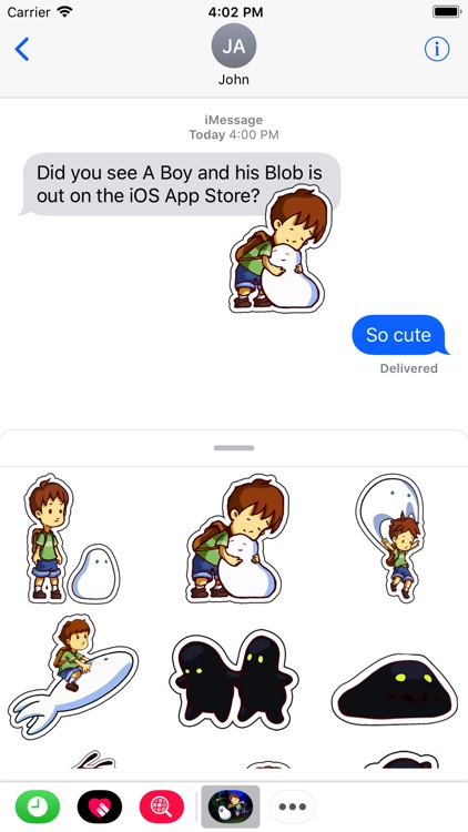 A Boy and his Blob Stickers