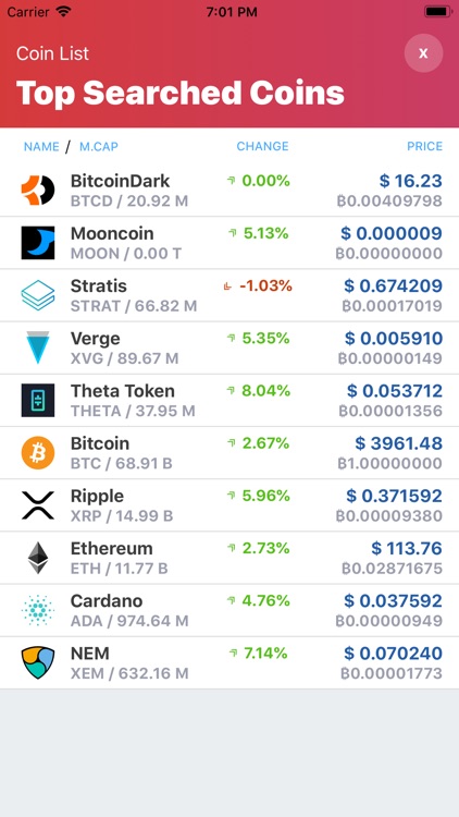 Cryptocurrency List screenshot-3