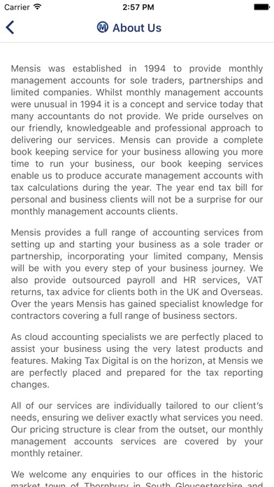 Mensis Accountants screenshot 2