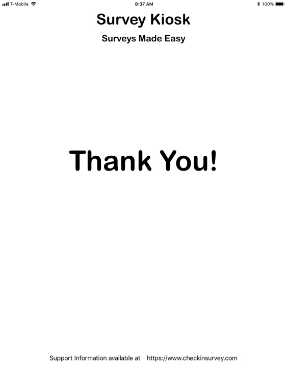 Survey Kiosk