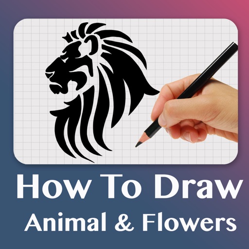 How To Draw Animals & Flowers Icon