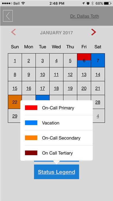 HVMS Mobile Calendar screenshot 2