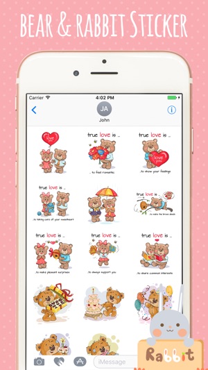 Bear Rabbit Stickers(圖2)-速報App