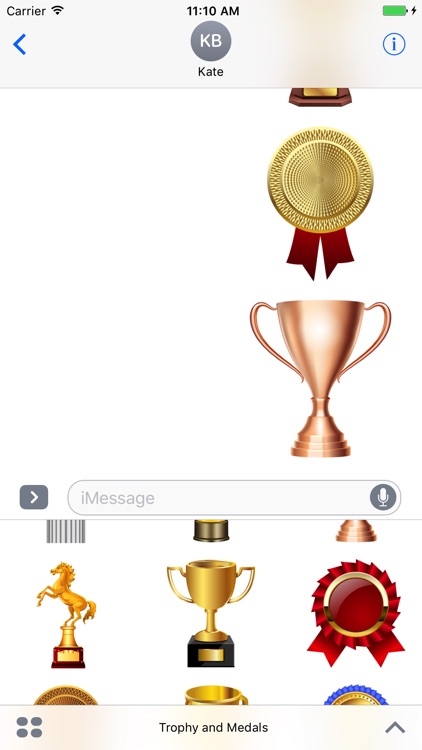 Trophy and Medals for iMessage screenshot-4