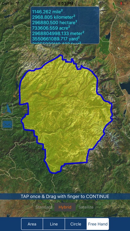 Measure on Map Tool